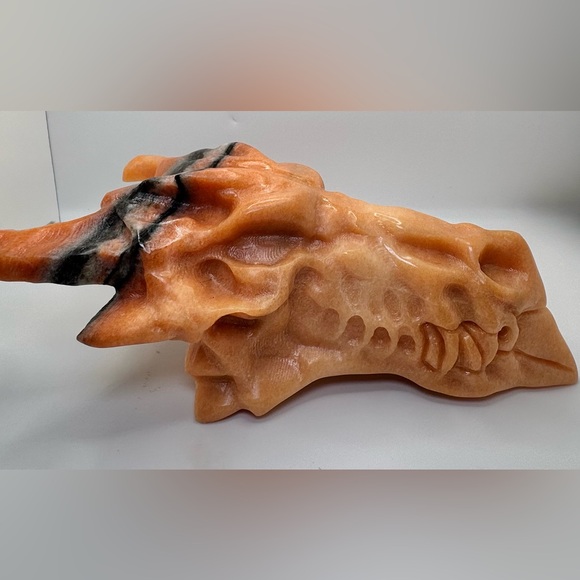 4lbs Sun Stone Dragonhead / Dragon Skull - Picture 1 of 8